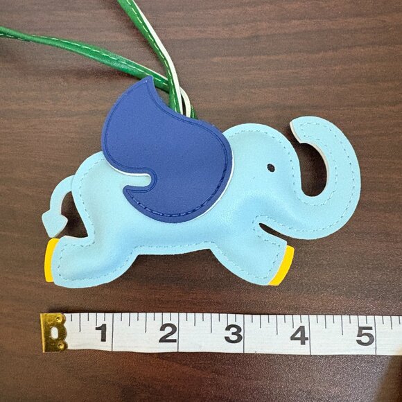 Elephant Bag Charm Dumbo Pegasus Bag Charm Blue New - Picture 3 of 4